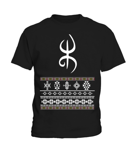 amazigh yaz symbol with amazigh tattoo decoration Kids T-Shirt