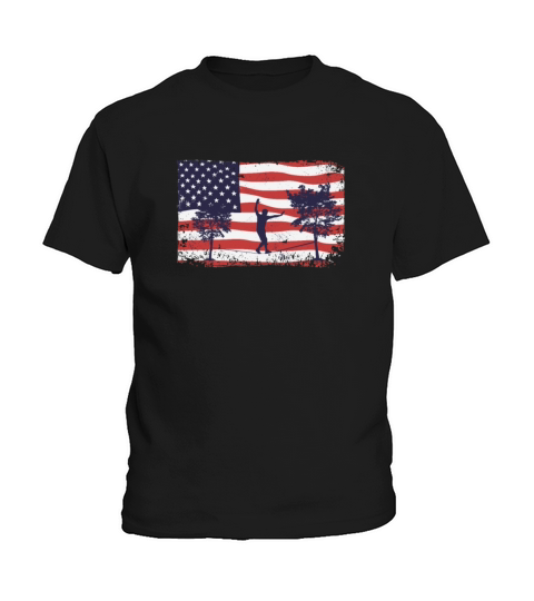 American flag Slackline Kids T-Shirt
