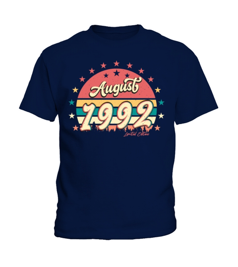 At The Age Of 30 August 1992 Kids T-Shirt
