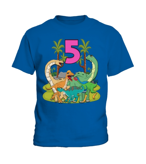 Dinosaur Dinosaur Paradise For Ages 5 Kids T-Shirt