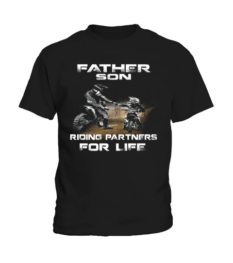 Father And Son Riding Partners For Life Kids T-Shirt