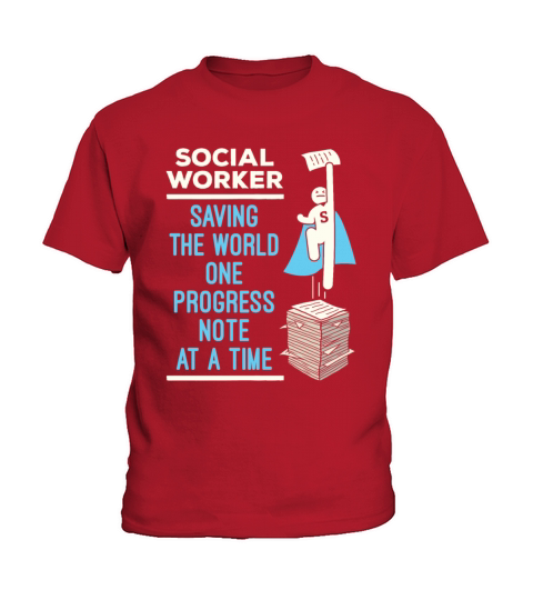 Funny Social Worker Progress Note Appreciation Kids T-Shirt