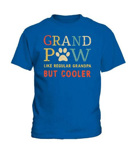 Grand paw like regular grandpa but cooler vintage Kids T-Shirt