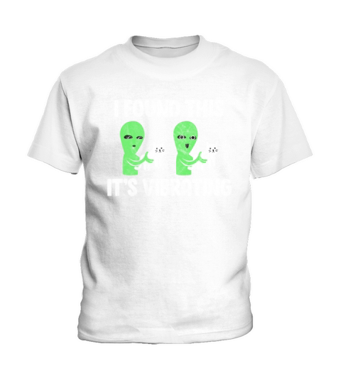 I Found This Its Vibrating Cat Alien Vintage Kids T-Shirt