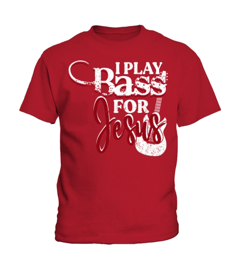 I Play Bass For Jesus Christian Bass Guitar Player Kids T-Shirt