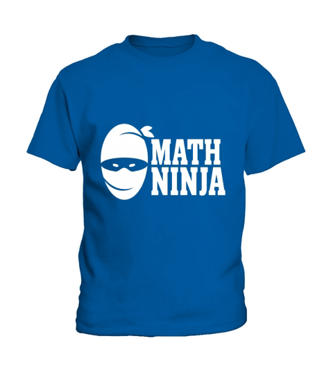 math ninja mathmatics numbers nerd mathlete Kids T-Shirt