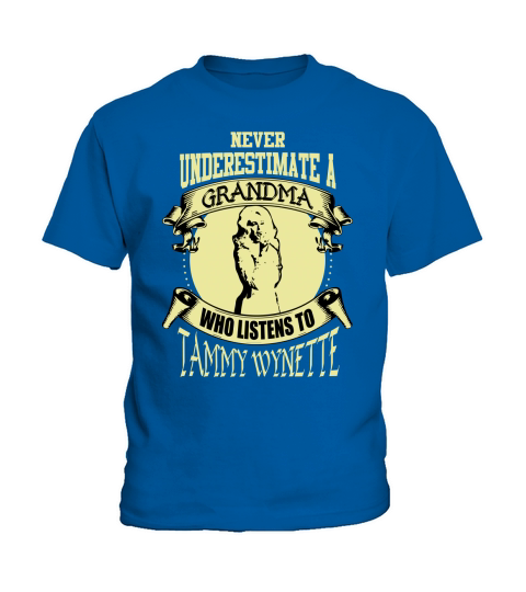 Never Underestimate A Grandma Who Listens To Tammy Wynette Kids T-Shirt