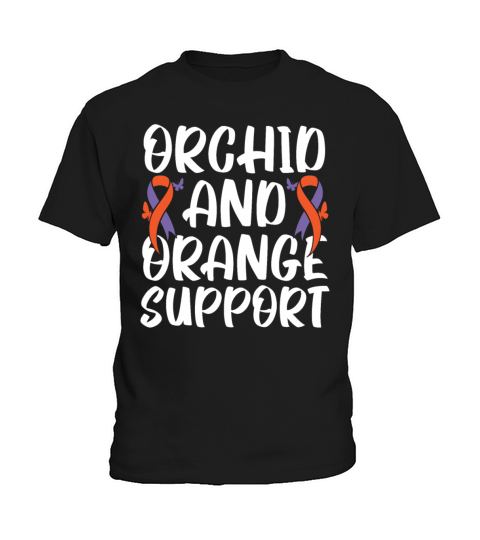 Orchid And Orange Support Skin Disease Psoriasis Kids T-Shirt