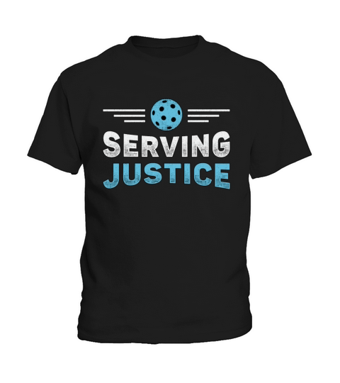 Pickleball Serving Justice Sport Pickleball Player Kids T-Shirt