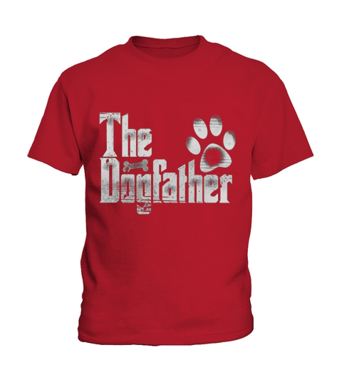The Dogfather T-Shirt Dog Dad Funny Fathers Day Gifts Kids T-Shirt