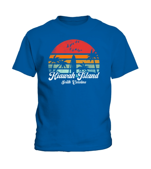 Vintage Kiawah Island South Carolina Surfing Pun Kids T-Shirt