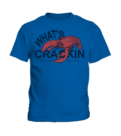 Whats Crackin Lobster The Outer Banks NC Vintage Kids T-Shirt