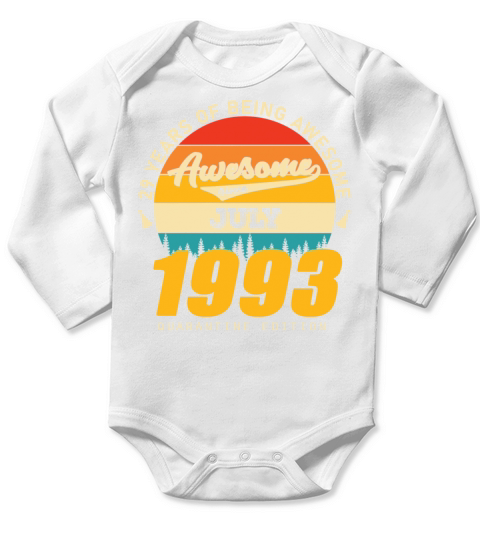 1993 Quarantine Edition July 29th birthday gift Long Sleeve Baby One-Piece