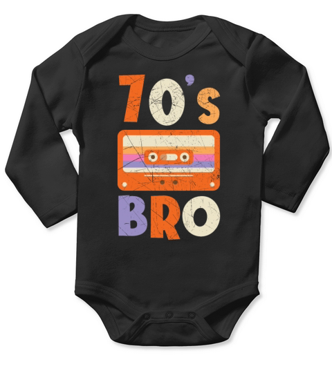 70s Bro 1970 Vintage Seventies Party 1970s Long Sleeve Baby One-Piece