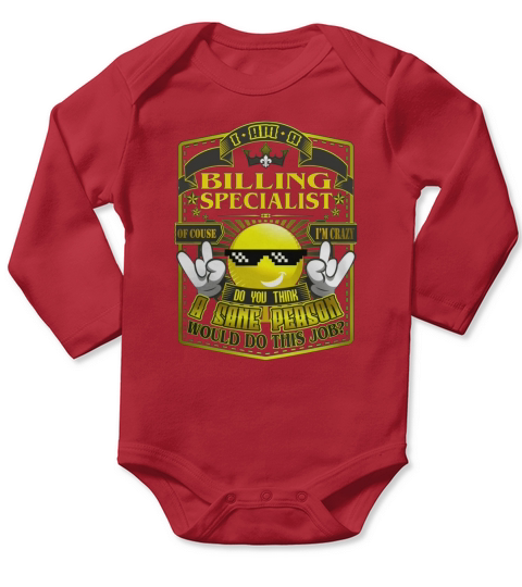 BILLING SPECIALIST Do This Job New Long Sleeve Baby One-Piece