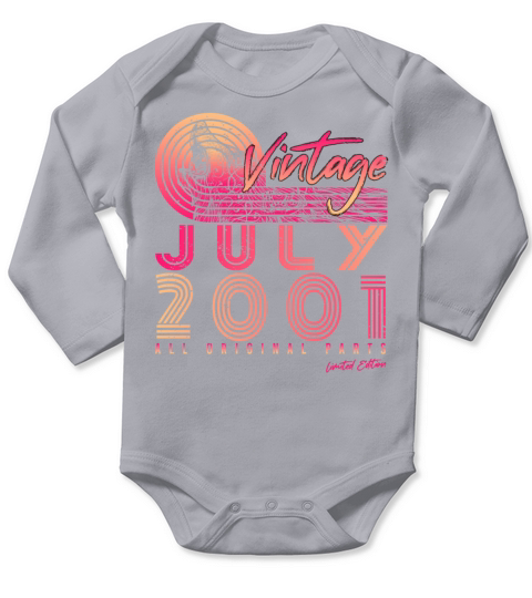 Birth Month July 2001 Long Sleeve Baby One-Piece