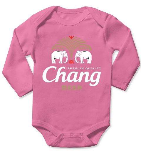 Chang Beer Thailand Long Sleeve Baby One-Piece
