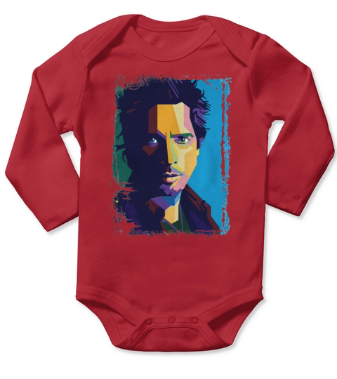 Chris Cornell WPAP Long Sleeve Baby One-Piece