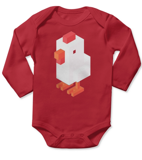 Crossy Road Chicken Classic T-Shirt Long Sleeve Baby One-Piece