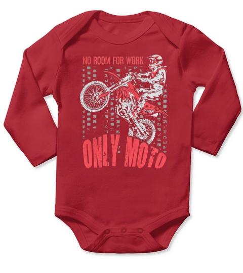 Dirt Bike Only Moto Honda T-Shirt Long Sleeve Baby One-Piece