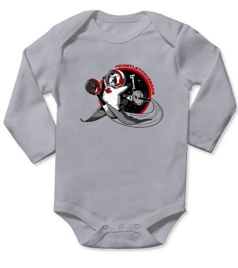 dont let go canada space canada Long Sleeve Baby One-Piece