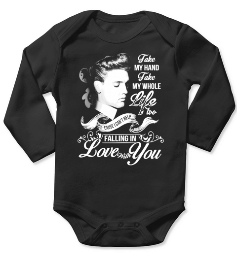 Elvis Presley - Cant Help Falling In Love Long Sleeve Baby One-Piece