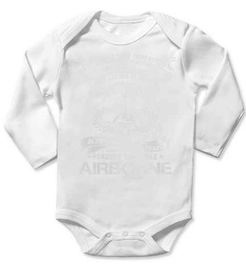 FOREVER THE TITLE AIRBORNE - VETERAN ARMY Long Sleeve Baby One-Piece