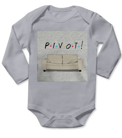 Friends Pivot Long Sleeve Baby One-Piece
