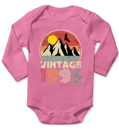 Funny Birthday Born in 1995 Limited Edition Long Sleeve Baby One-Piece