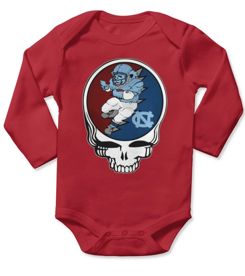 GratefulDead Tshirt North Carolina Tar Heels Long Sleeve Baby One-Piece