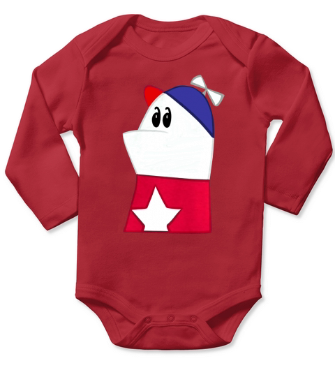 Homestar Runner Long Sleeve Baby One-Piece
