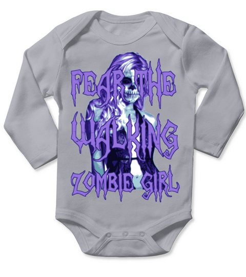Horror Pin Up Lingerie Walking Zombie Girl 2reborn Long Sleeve Baby One-Piece
