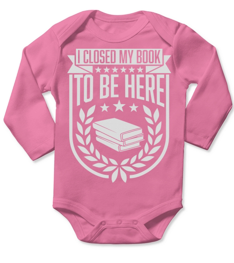 I closed my book Long Sleeve Baby One-Piece