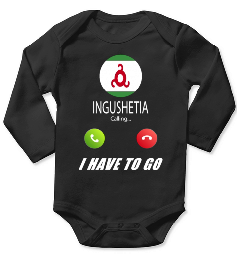 Ingushetia is calling Is calling Flag Saying Long Sleeve Baby One-Piece