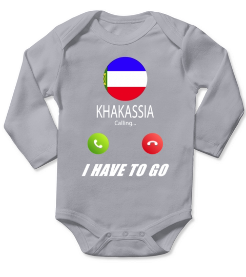Khakassia is calling Is calling Flag Saying Long Sleeve Baby One-Piece