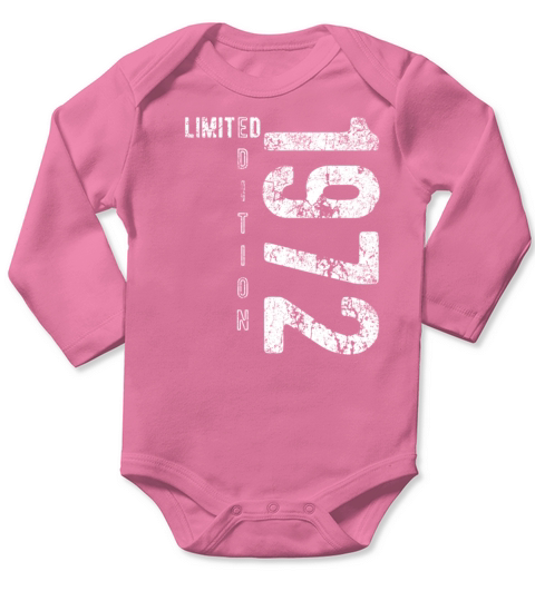 Limited Edition 1972 birthday year 1972 gift Long Sleeve Baby One-Piece