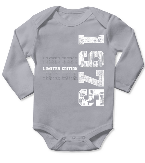 Limited Edition 1975 Grunge Birthday 1975 Gift Long Sleeve Baby One-Piece