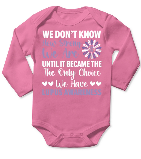 Lupus Awareness Purple Ribbon Autoimmune Disease Long Sleeve Baby One-Piece