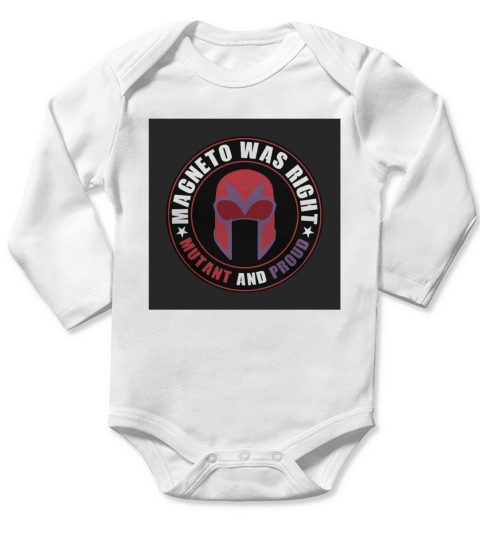 Magneto Was RIght 1 Long Sleeve Baby One-Piece