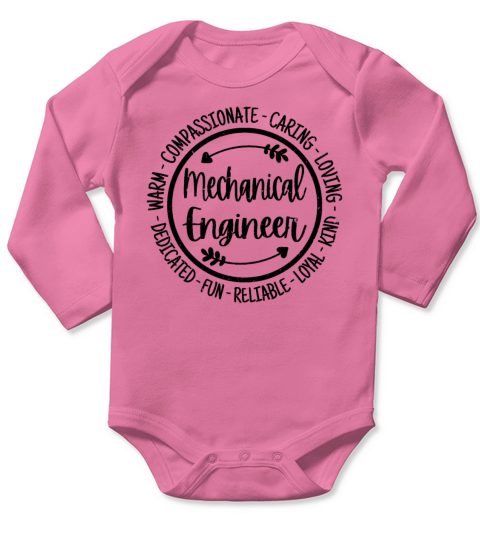 Mechanical Engineer Vintage Gift Long Sleeve Baby One-Piece