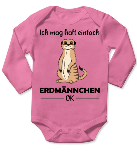Meerkat Lovers Funny Quote Gift Long Sleeve Baby One-Piece