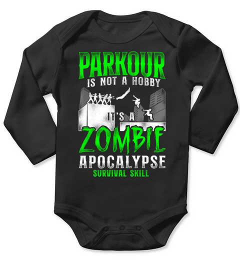 Parkour Free Running Traceur Long Sleeve Baby One-Piece