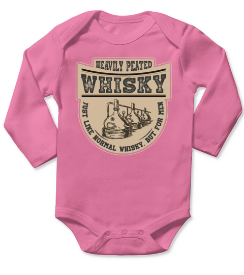 Peated Whiskey Lover Quotes Vintage Long Sleeve Baby One-Piece