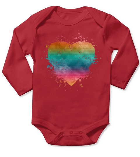 RainbowHeart SUMMER Long Sleeve Baby One-Piece
