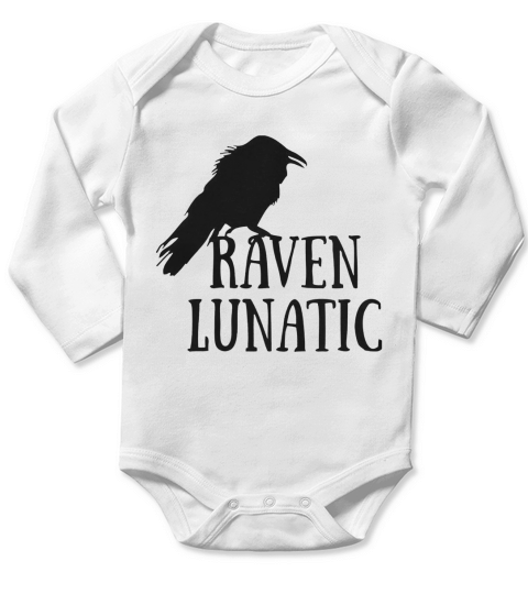 Raven Lunatic Shirt Long Sleeve Baby One-Piece