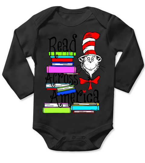 Read Across America Day Dr. Seuss - Unisex Long Sleeve Long Sleeve Baby One-Piece