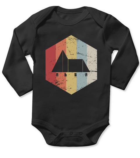 Retro Vintage ADSR Synth T-Shirt Long Sleeve Baby One-Piece