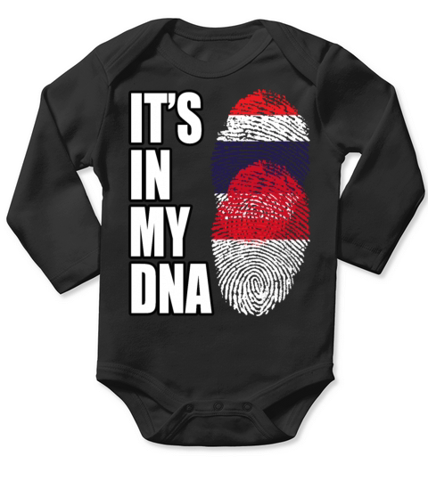 Thai And Indonesian Vintage Heritage DNA Flag Long Sleeve Baby One-Piece
