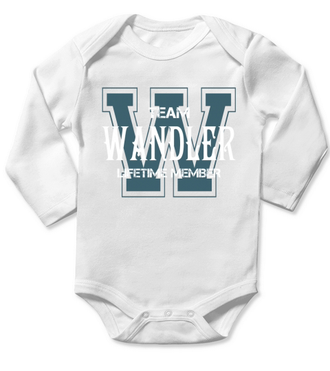 WANDLER Shirts - Team WANDLER Lifetime Member Name Shirts Long Sleeve Baby One-Piece