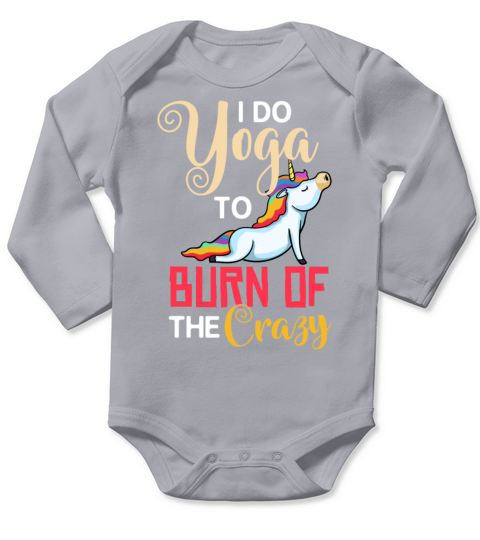 Yoga Unicorn Beginner Workout Quotes Meditation Long Sleeve Baby One-Piece